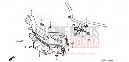 TUYAU DE GUIDON/REVETEMENT DE GUIDON PK50P de 1993